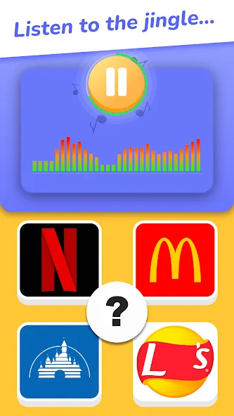 Jingle Quiz: logo music trivia (Джингл Квиз)  [МОД Много монет] Screenshot 1