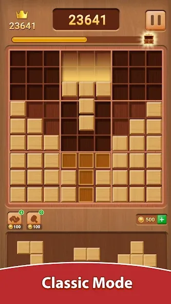 Wood Block Puzzle (Вуд Блок Пазл)  [МОД Unlimited Money] Screenshot 1