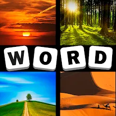 Взломанная 4 Pics 1 Word Quiz Game  [МОД Бесконечные деньги] - последняя версия apk на Андроид