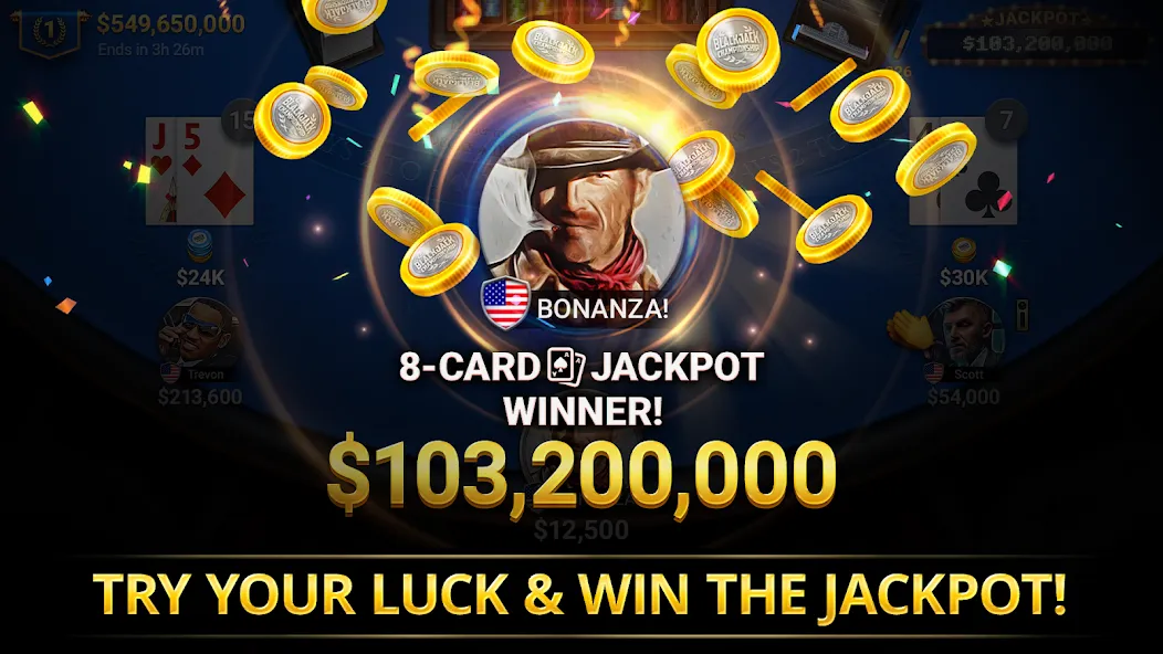 Blackjack Championship (Блэкджек Чемпионат)  [МОД Меню] Screenshot 4