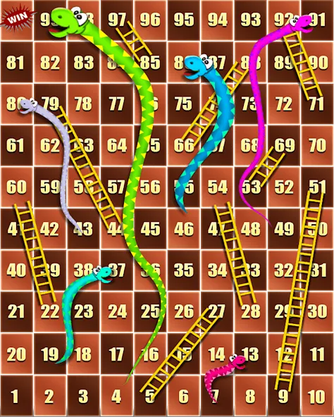 Snake and ladder (Змеи и лестницы)  [МОД Все открыто] Screenshot 1