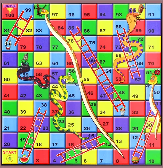 Snake and ladder (Змеи и лестницы)  [МОД Все открыто] Screenshot 2