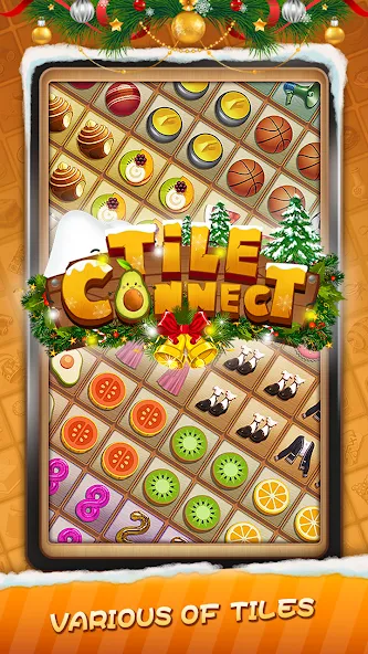 Tile Connect - Matching Games (Тайл Коннект)  [МОД Много денег] Screenshot 1