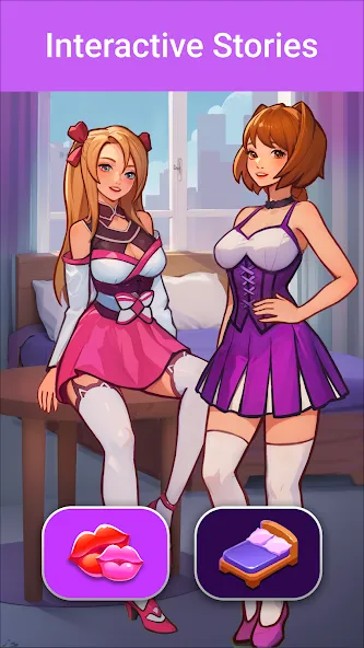 LUV: Anime Girls Adult Game XX (ЛЮВ)  [МОД Unlocked] Screenshot 1