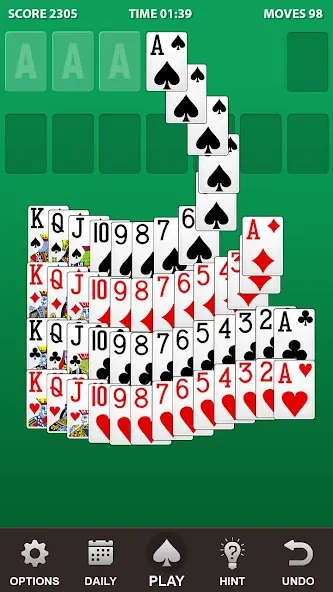 Solitaire.  [МОД Бесконечные монеты] Screenshot 2