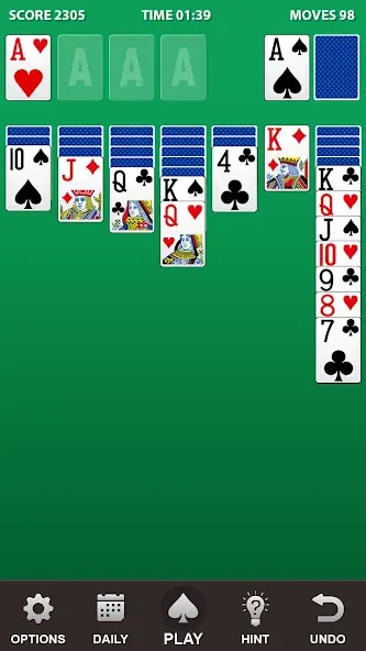 Solitaire.  [МОД Бесконечные монеты] Screenshot 5