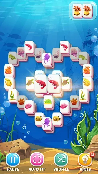 Mahjong Fish (Маджонг Рыбы)  [МОД Бесконечные монеты] Screenshot 1