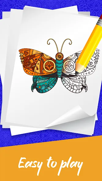 Mandala Coloring Book Game (Мандала Книга раскрасок  Игра)  [МОД Много монет] Screenshot 2