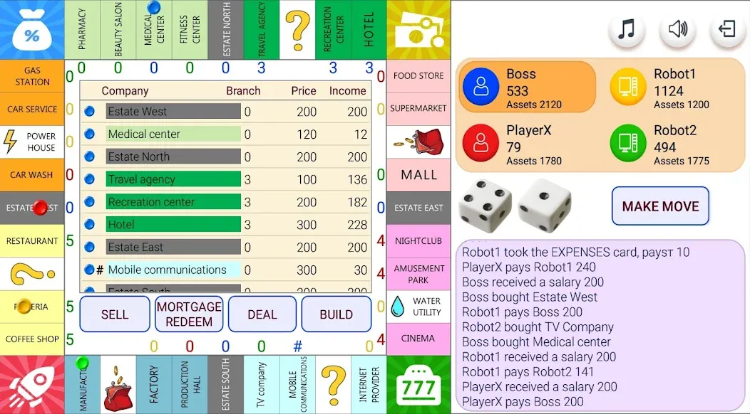 Monopolist Business Dice Board  [МОД Бесконечные деньги] Screenshot 1