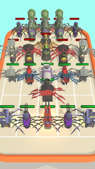 Merge Spider Train  [МОД Бесконечные монеты] Screenshot 5