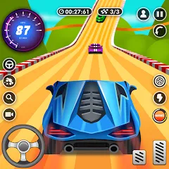 Скачать взломанную Nitro Jump - Car Racing (Нитро Джамп Рейсинг)  [МОД Много монет] - стабильная версия apk на Андроид