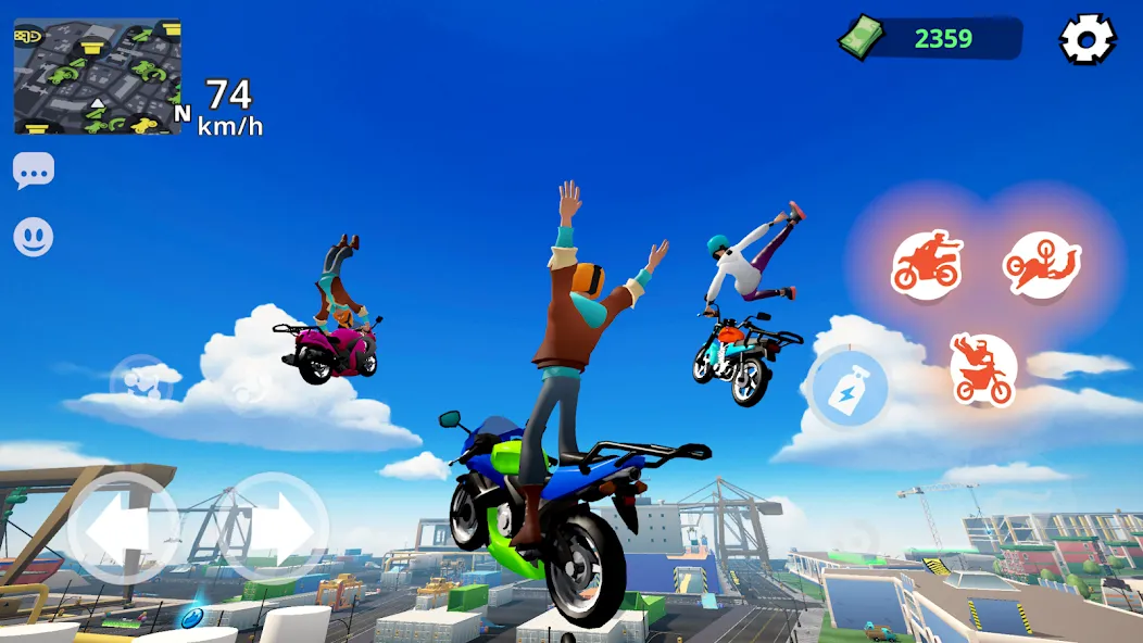 Moto City: Mad Bike Delivery (Мото Сити)  [МОД Unlocked] Screenshot 5