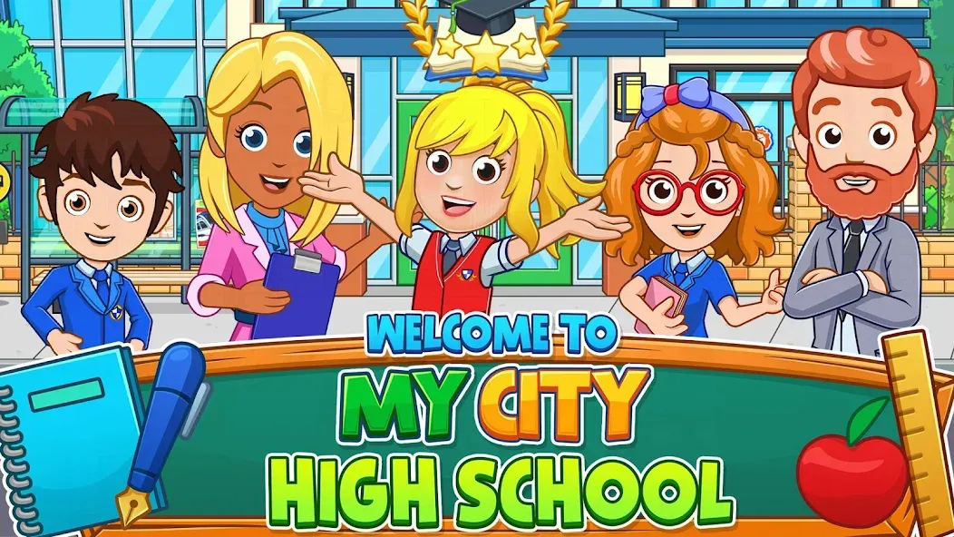 My City : High School (Мой город)  [МОД Unlocked] Screenshot 1