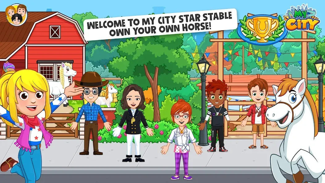 My City: Star Horse Stable (Мой город)  [МОД Mega Pack] Screenshot 1