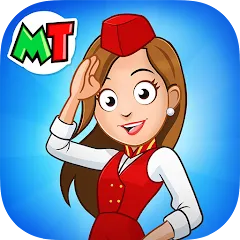 Скачать взлом My Town Airport games for kids (Май Таун)  [МОД Unlimited Money] - последняя версия apk на Андроид