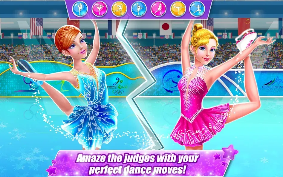 Ice Skating Superstar - Perfec  [МОД Много денег] Screenshot 1