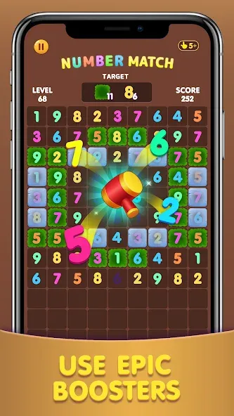 Number Match: Ten Crush Puzzle (Намбер Матч)  [МОД Unlocked] Screenshot 1