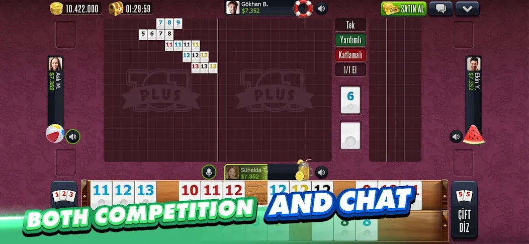 101 Okey Plus Rummy Board Game  [МОД Unlocked] Screenshot 5