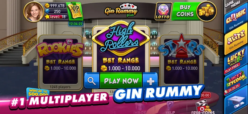 Gin Rummy Plus: Fun Card Game (Джин Рамми Плюс)  [МОД Меню] Screenshot 2