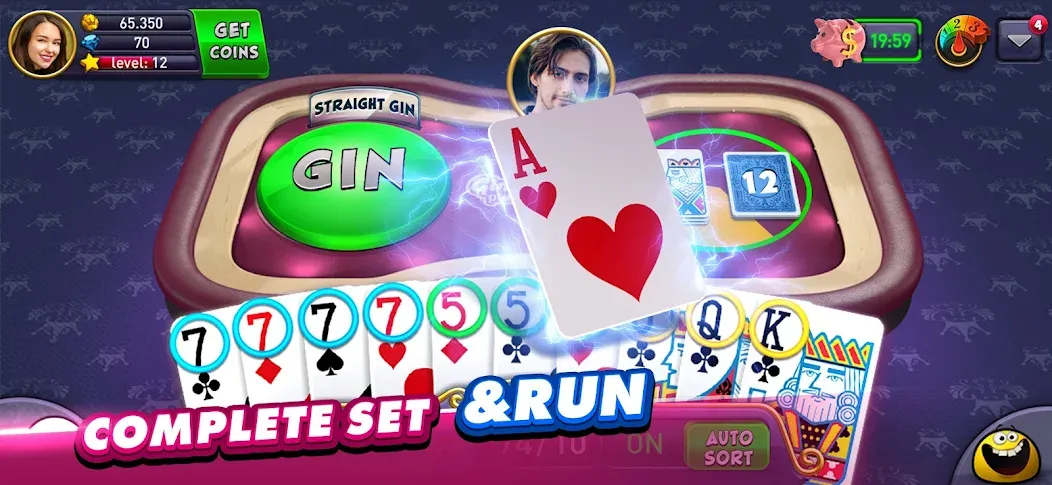 Gin Rummy Plus: Fun Card Game (Джин Рамми Плюс)  [МОД Меню] Screenshot 4