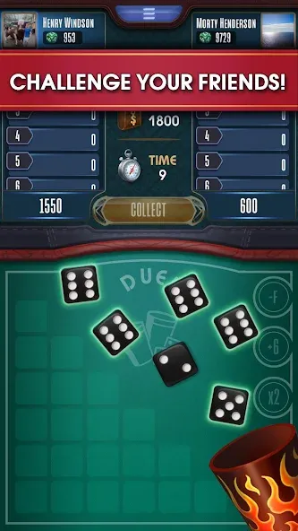 Farkle online 10000 Dice Game  [МОД Unlimited Money] Screenshot 3