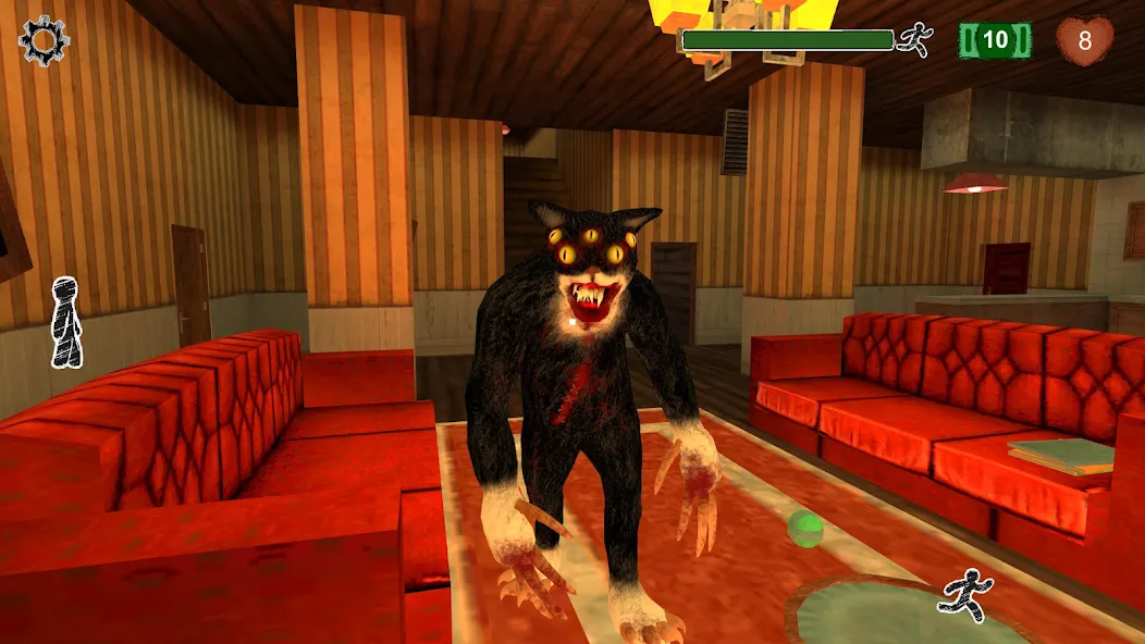 Cat Fred Evil Pet. Horror game  [МОД Unlocked] Screenshot 1