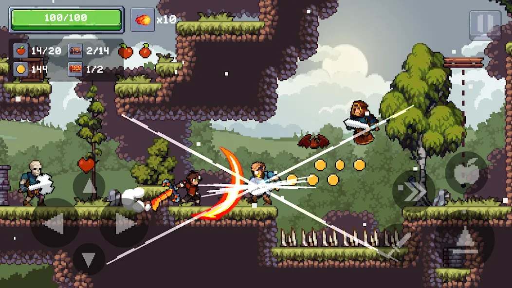 Apple Knight 2: Action Game (Эппл Найт)  [МОД Mega Pack] Screenshot 2