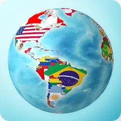 Скачать взломанную Flags On the Globe  [МОД Mega Pack] - стабильная версия apk на Андроид