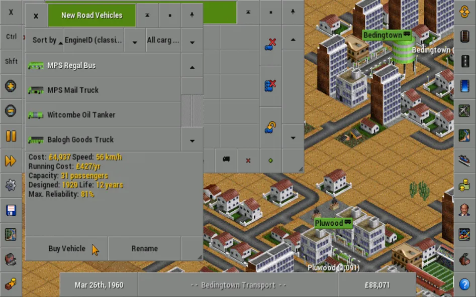 OpenTTD (Открой ТТД)  [МОД Меню] Screenshot 2