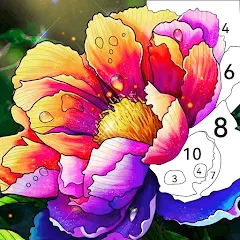 Взломанная Tap Color by Number - Coloring  [МОД Бесконечные деньги] - стабильная версия apk на Андроид