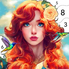 Скачать взлом Girls Paint by Number Coloring (Девочки раскрашивают по номерам)  [МОД Menu] - полная версия apk на Андроид