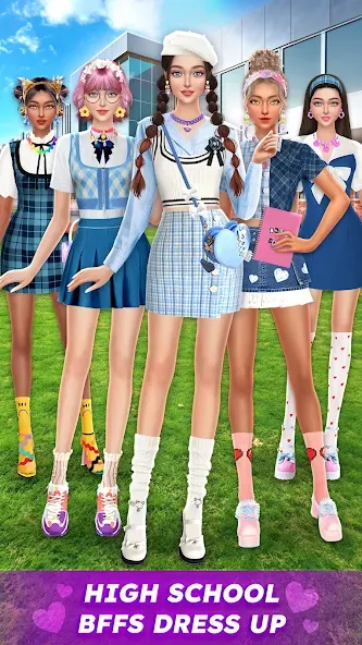 College Dress Up for Girls (Капель Макеовер)  [МОД Mega Pack] Screenshot 1