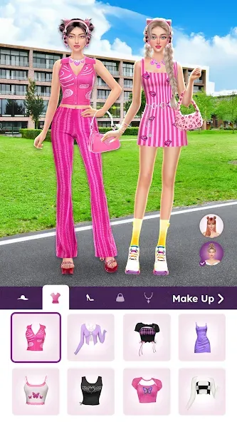 College Dress Up for Girls (Капель Макеовер)  [МОД Mega Pack] Screenshot 2