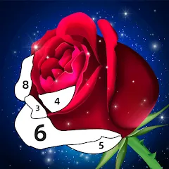 Взлом Rose Coloring Book Color Games  [МОД Все открыто] - полная версия apk на Андроид