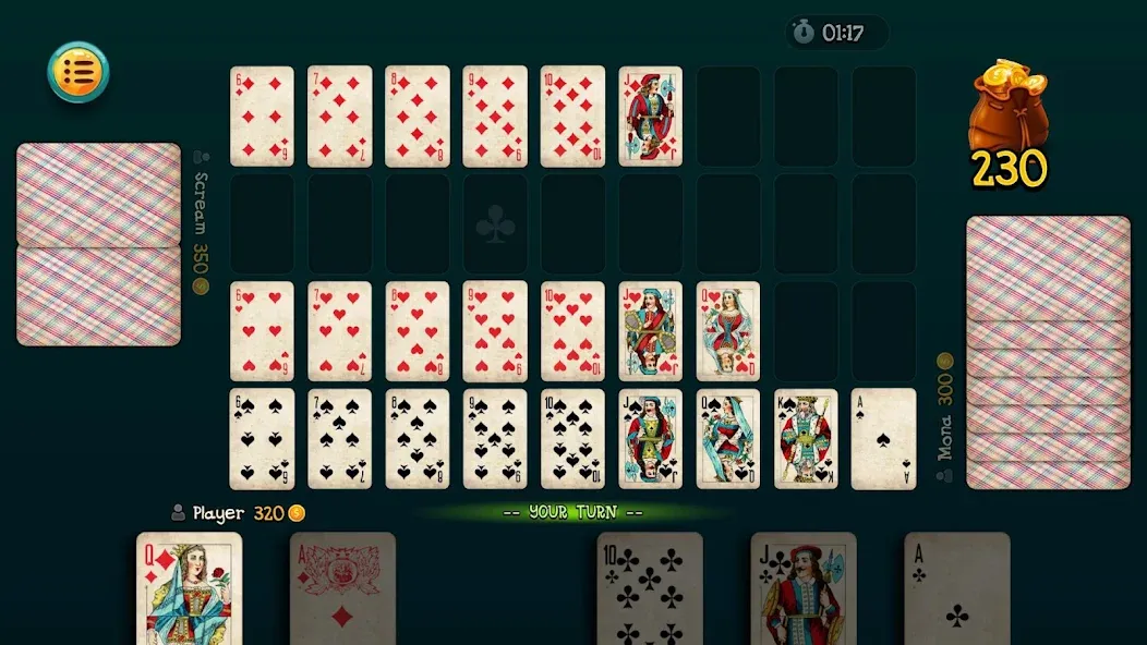 Nine Card Game online offline  [МОД Много денег] Screenshot 1