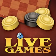 Скачать взломанную Checkers LiveGames online  [МОД Много монет] - полная версия apk на Андроид