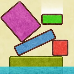 Взломанная Drop Stack Block Stacking Game (Дроп Стэк блочная игра с укладкой блоков)  [МОД Mega Pack] - стабильная версия apk на Андроид