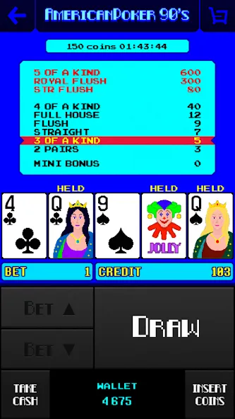 American Poker 90's Casino  [МОД Много монет] Screenshot 2