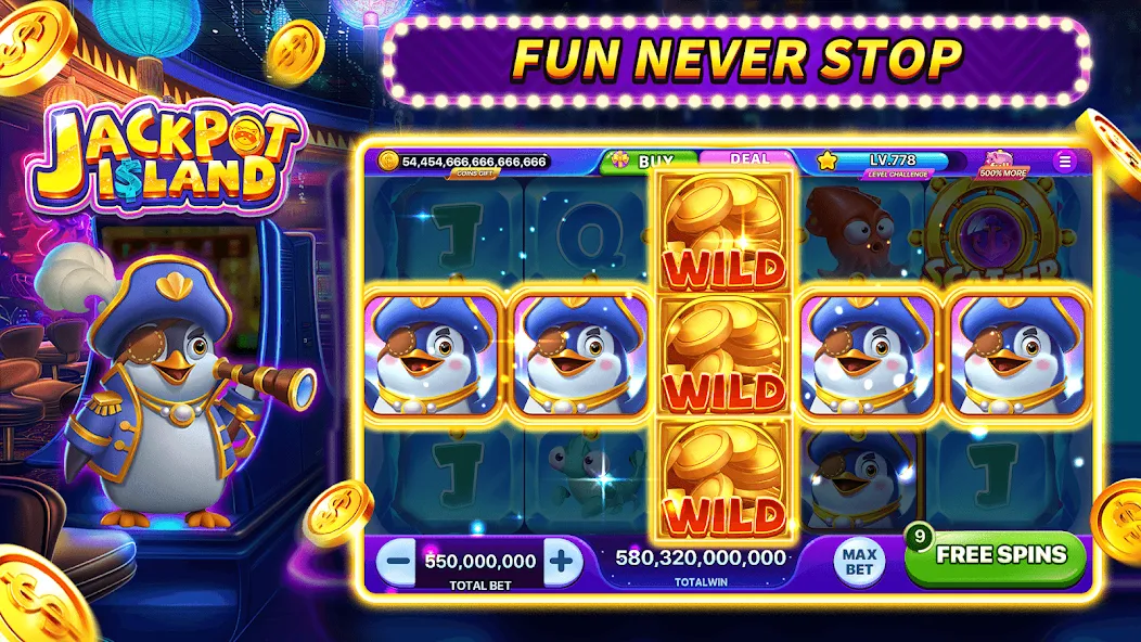 Jackpot Island - Slots Machine (Джекпот Айленд)  [МОД Unlimited Money] Screenshot 4