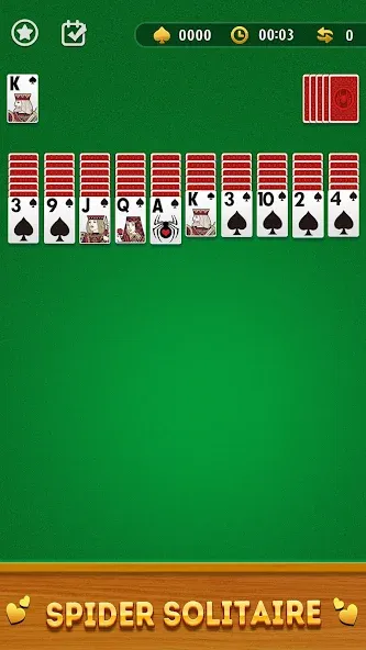 Spider Solitaire Card Game  [МОД Unlocked] Screenshot 1