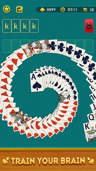 Spider Solitaire Card Game  [МОД Unlocked] Screenshot 5