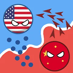 Скачать взломанную Country Balls: World War (Кантри Болс)  [МОД Все открыто] - полная версия apk на Андроид