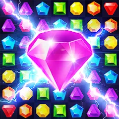 Взломанная Jewels Planet - Match 3 Puzzle  [МОД Бесконечные монеты] - последняя версия apk на Андроид