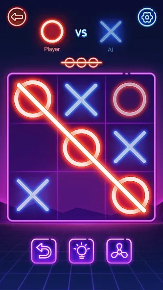 Tic Tac Toe 2 Player: XOXO  [МОД Все открыто] Screenshot 1