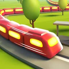 Скачать взломанную Train Adventure - Line Game (Трейн Эдвенчер)  [МОД Бесконечные деньги] - полная версия apk на Андроид