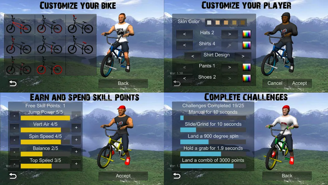 BMX Freestyle Extreme 3D (Фристайл Экстрим 3D)  [МОД Все открыто] Screenshot 5