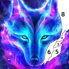 Взлом Wolf Coloring Book Color Game (Вульф Колоринг Бук Колор Гейм)  [МОД Menu] - последняя версия apk на Андроид